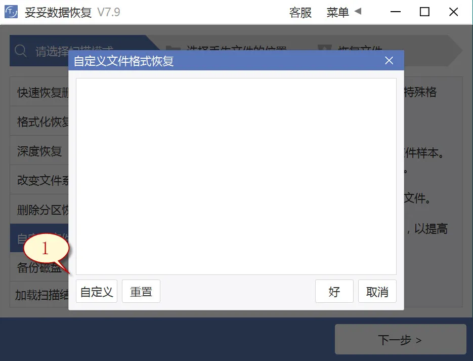 自定义文件格式恢复图片2